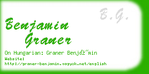 benjamin graner business card